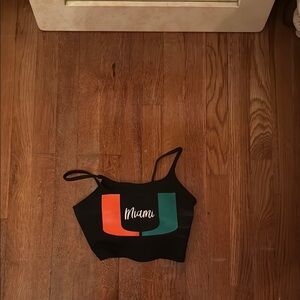 Miami Black Athletic Top